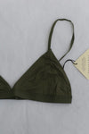 BASERANGE Mississippi bra narrow series collection bamboo fiber bamboo cotton soft underwear France BAS-BRMI-BL-WI22-MOLV dark green